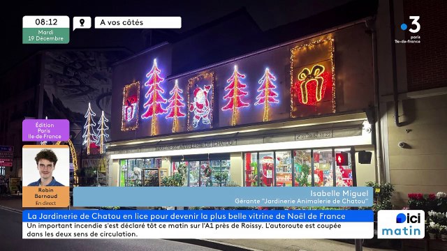 Yvelines : La Jardinerie de Chatou en lice pour devenir la plus belle vitrine de Noël de France !