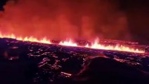 Las impresionantes imágenes que dejó una erupción volcánica en Islandia