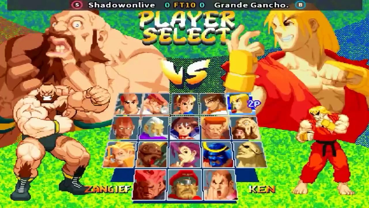 Shadowonlive vs Grande Gancho.  - Street Fighter Alpha 2 - FT10