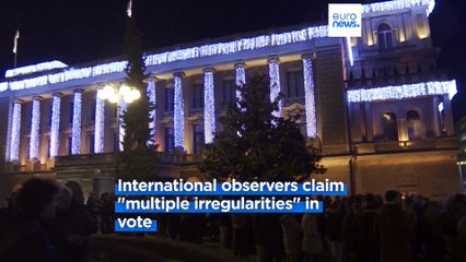 Serbian opposition leaders and protesters rally in Belgrade claiming election was rigged
