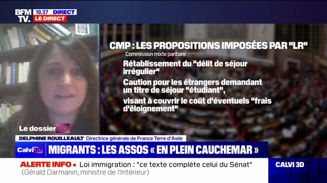 Projet de loi immigration: On se réveille avec le sentiment que c'est le programme du Rassemblement national qui a été progressivement institué dans ce texte , affirme Delphine Rouilleault (directrice générale de France Terre d’Asile)