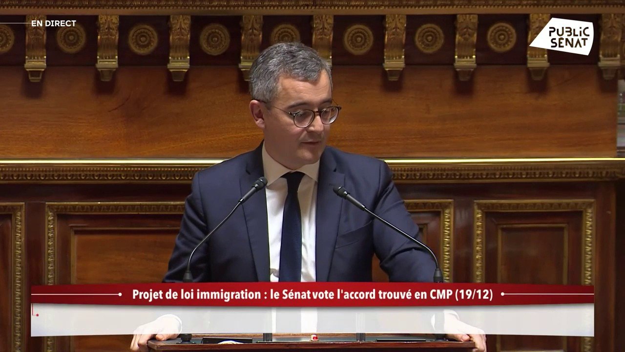 Gérald Darmanin : « Le gouvernement a pris acte du travail du Sénat »