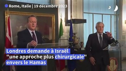 Cameron demande à Israël "une approche plus chirurgicale" envers le Hamas
