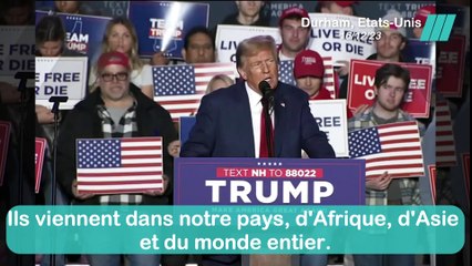Donald Trump déclare que les migrants 'empoisonnent le sang du pays' lors d'un meeting