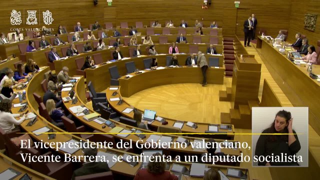 El vicepresidente del Gobierno valenciano se enfrenta a un diputado socialista y el PSPV-PSOE lo califica de agresión