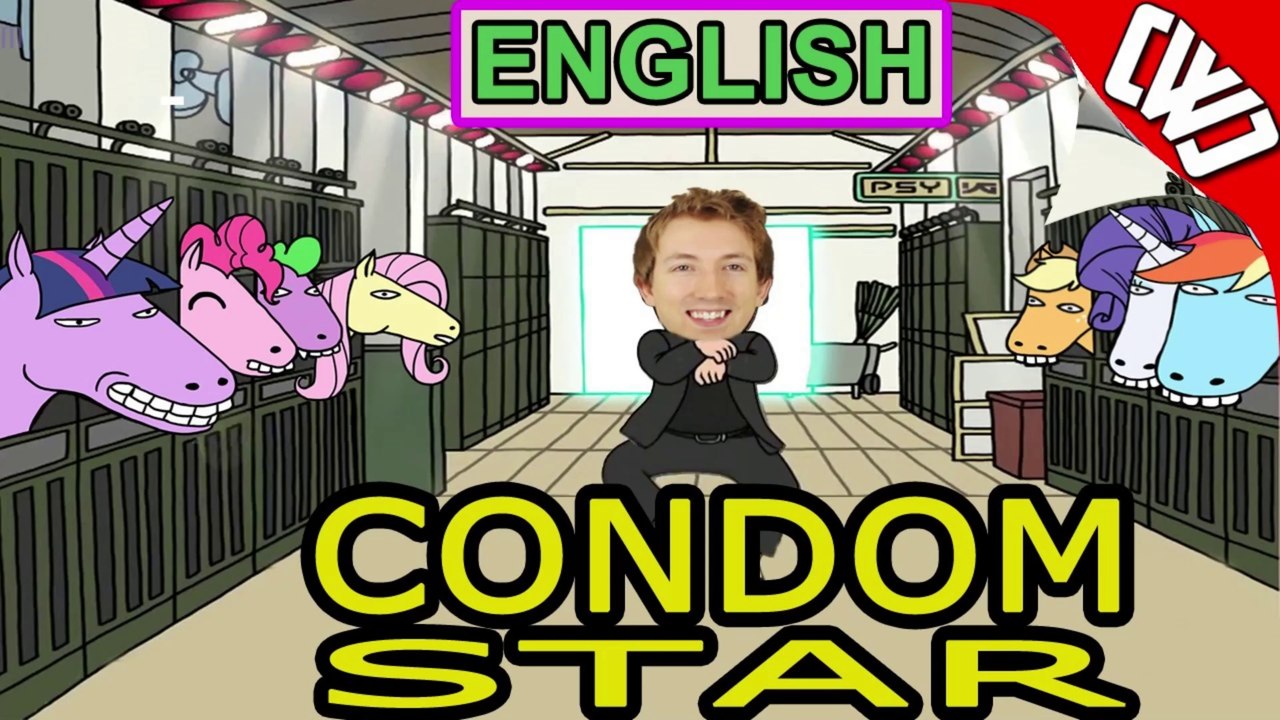 GANGNAM STYLE in ENGLISH Misheard Lyrics (Open Condom Star) Parody of PSY