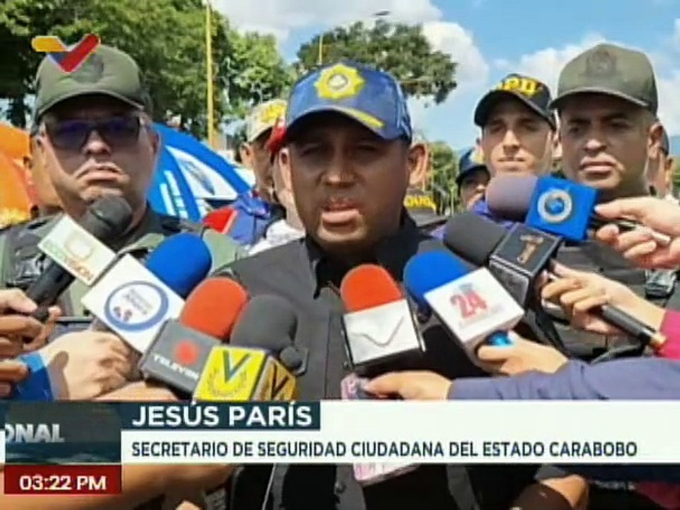 Más de 5 mil funcionarios son desplegados en el edo. Carabobo para garantizar unas navidades seguras