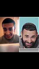 سعودي يقلد بنزيمه فهل يشبهه