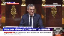 Projet de loi immigration: Gérald Darmanin reproche à la Nupes et au Rassemblement national d'avoir 