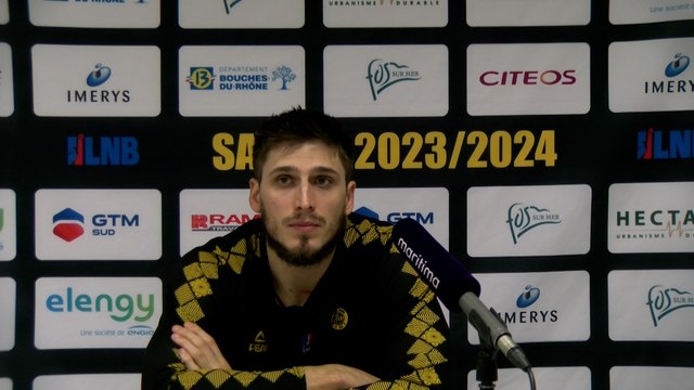 Au micro maritima: Damien Bouquet après la défaite de Fos Provence Basket contre Gries