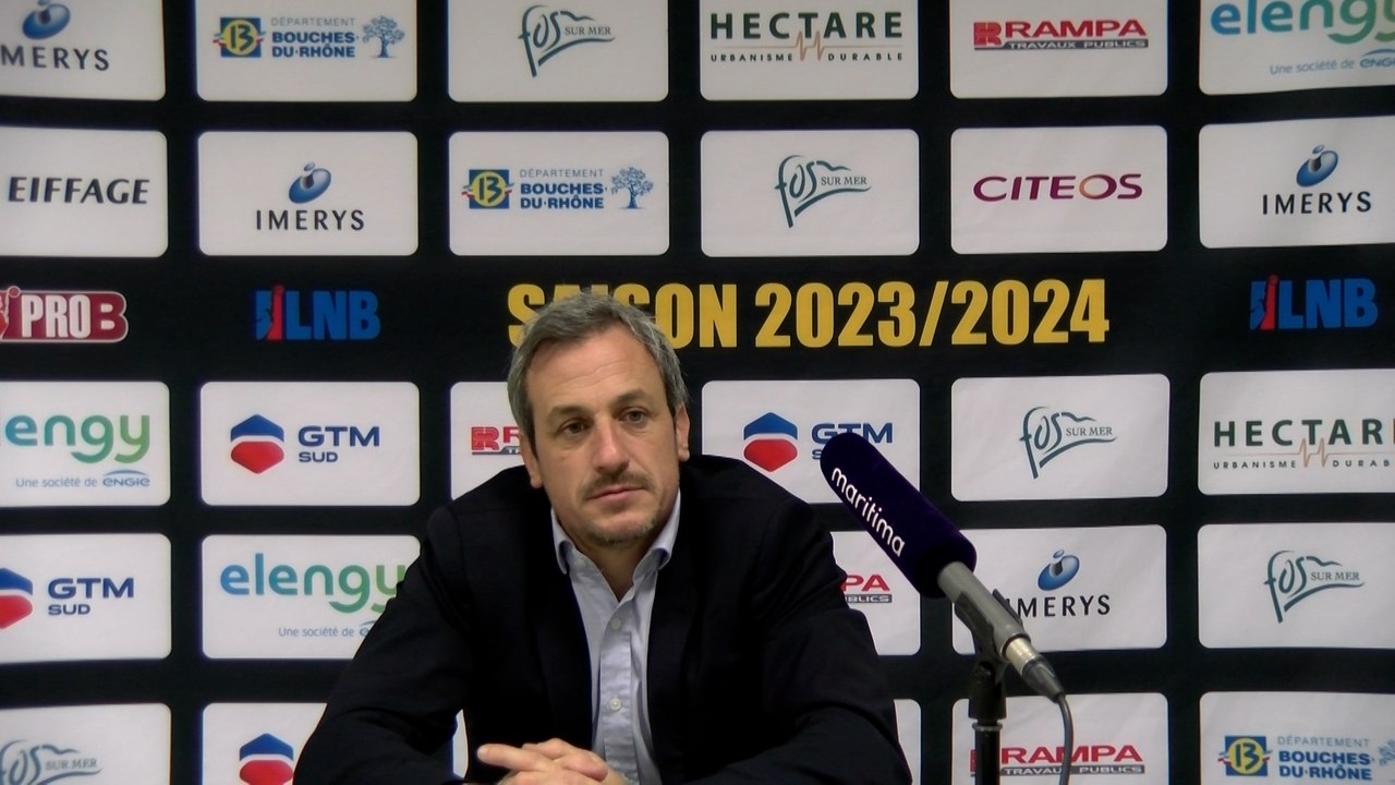 Au micro maritima: Rémi Giuitta après la défaite de Fos Provence Basket contre Gries