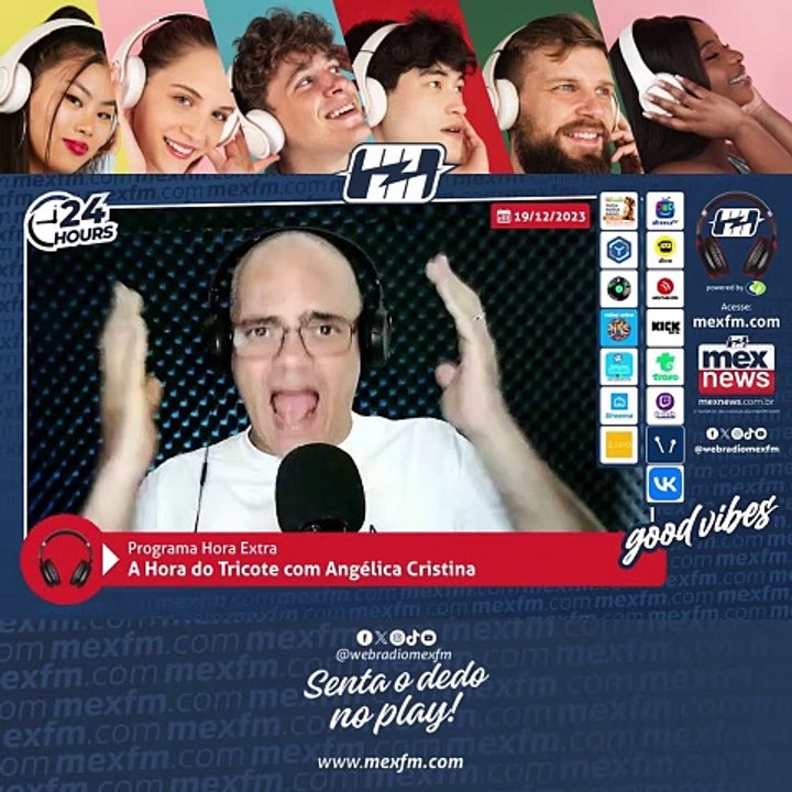 Quadro "A Hora do Tricote" na mexfm.com (19/Dez/2023) #ProgramaHoraExtra #Humor #Radio #mexfm #webradiomexfm #AHoraDoTricote