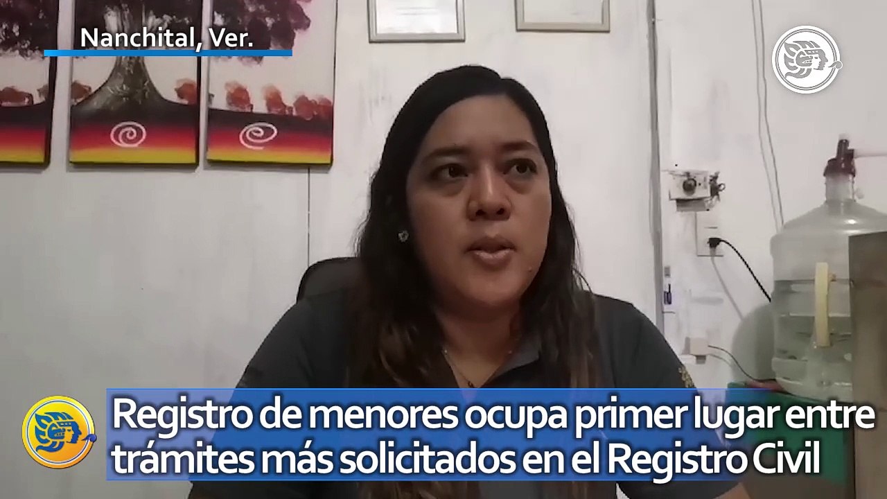 Registro de menores ocupar primer lugar entre trámites más solicitados en el Registro Civil de Nanchital