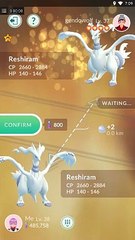luky trade pokemon go reshiram