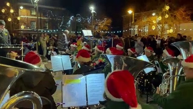 Crediton Town Band Carols on the Square 2022 Away in a Manger Video by Alan Quick IMG_1012