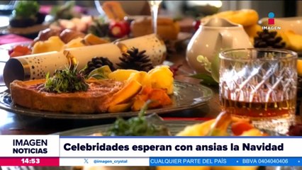 Celebridades esperan la llegada de la Navidad