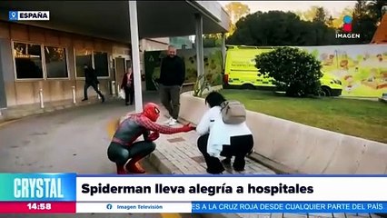 Spider-Man lleva la alegría a los hospitales de España