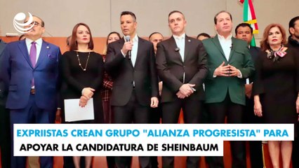Expriistas crean grupo "Alianza Progresista" para apoyar la candidatura de Sheinbaum