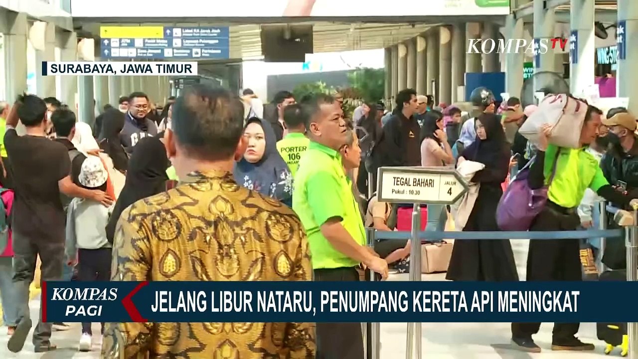 Stasiun Pasar Senen Mulai Dipadati Pemudik Jelang Nataru