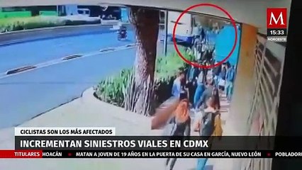 Siniestros viales incrementan en la Ciudad de México