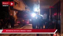 Beykoz'da iki katlı binada yangın