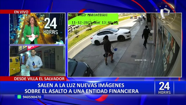 Villa El Salvador: salen a la luz nuevas imágenes de violento asalto a entidad financiera