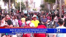 Gamarra recibe a un millón de personas cada día previo a la Navidad