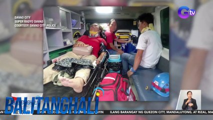 Limang tao, sugatan matapos mabangga ng fire truck ang isang tricycle | BT