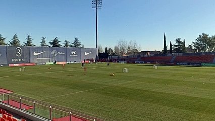 Regreso esperado en Atlético de Madrid en el último entrenamiento antes del Sevilla