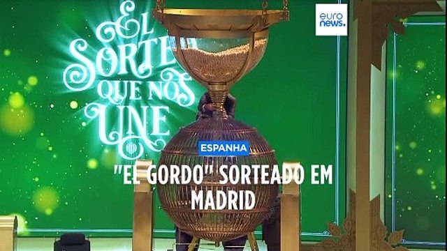 Números vencedores do El Gordo anunciados em Madrid