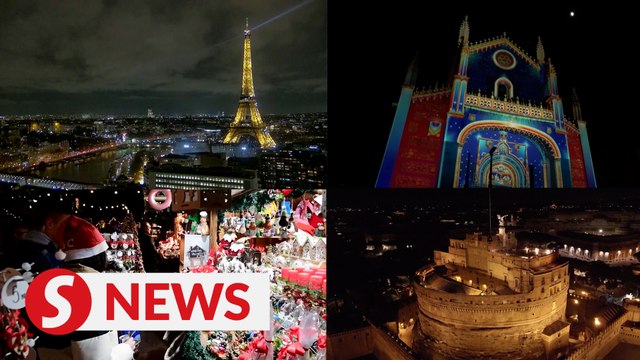 Major cities around the world dazzle with Christmas decorations
