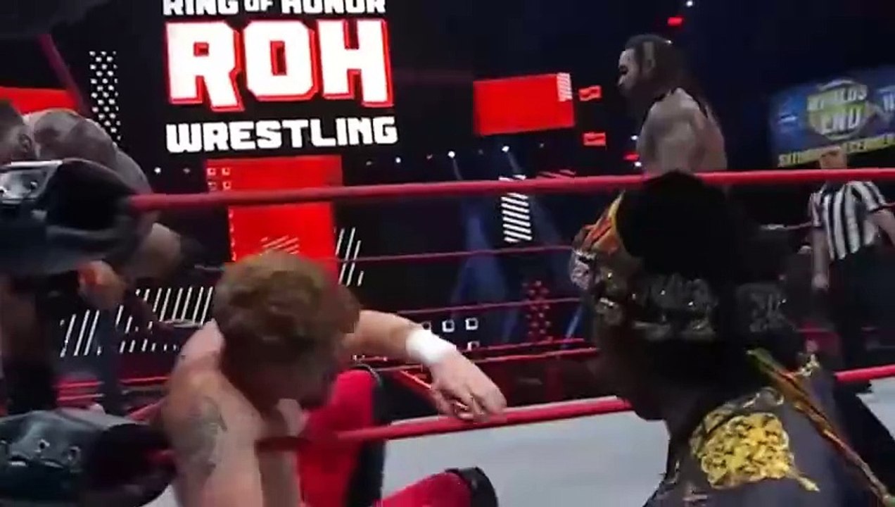 Two-thirds of the Ring of Honor Six-Man Tag Team Champions Gates Of Agony (w/ Prince Nana) defeated Blake Christian and Willie Mack