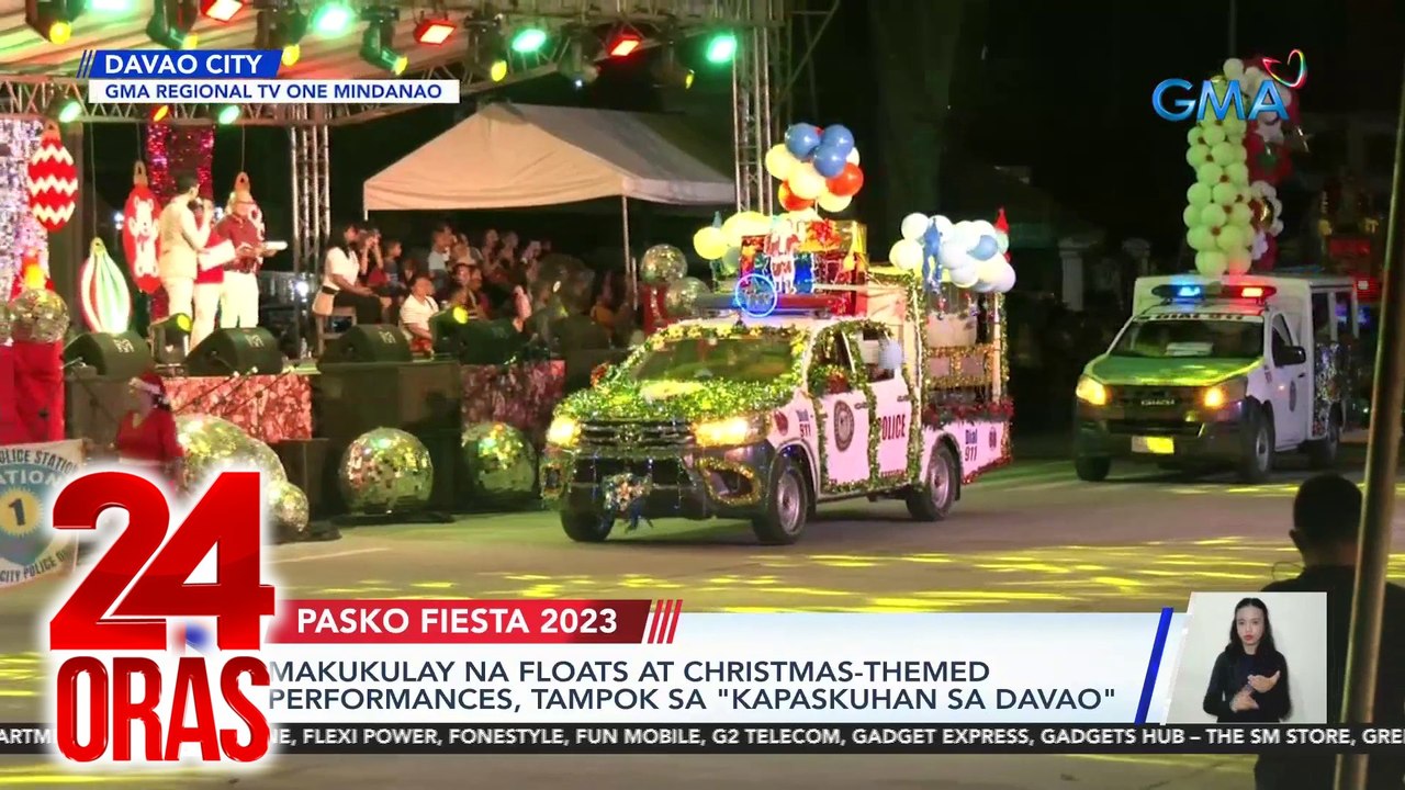 Makukulay na floats at Christmas-themed performances, tampok sa "Kapaskuhan sa Davao" | 24 Oras