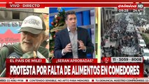 Eduardo Belliboni encabeza una nueva protesta por falta de alimento en los comedores