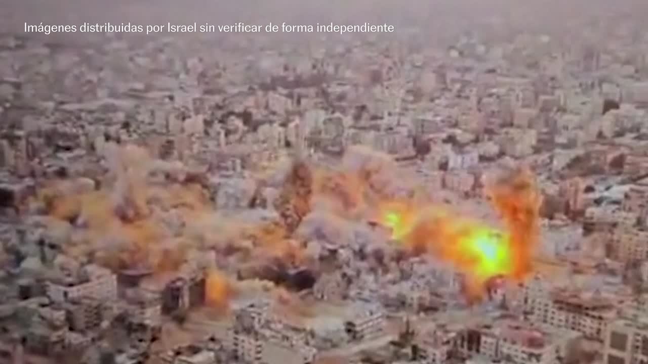 El ejército israelí difunde imágenes de la destrucción de túneles en Gaza