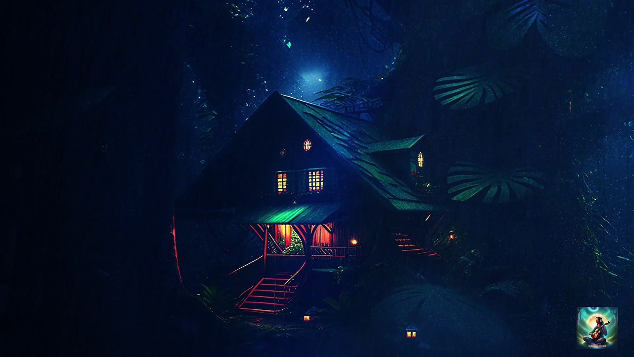 Midnight Rain Serenity: Soothing Heavy Rain & Thunderstorm Sounds for a  Peaceful Night's Sleep