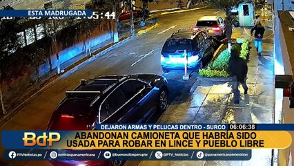 Surco: abandonan camioneta que habría sido usada para robar en Lince y Pueblo Libre