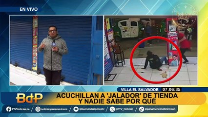 Violento ataque en VES: 'jalador' de tienda es apuñalado mientras trabajaba