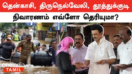 முதலமைச்சர் அறிவித்த நிவாரண தொகை | Thenkasi Rains | Thirunelveli Rains | Thoothukudi Rains