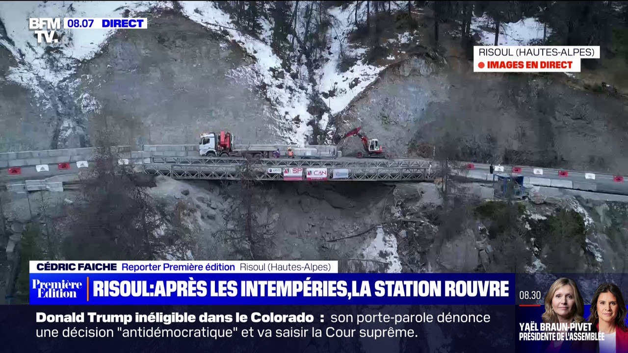 "Aujourd'hui, la vie reprend": après les intempéries, la route d'accès à la station de Risoul, dans les Hautes-Alpes, a rouvert