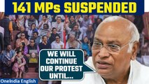 Parliament MPs Suspended: Mallikarjun Kharge demands the suspension of MPs be revoked | Oneindia