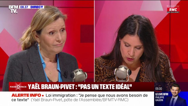 Loi immigration: Le texte idéal que nous aurions souhaité c'est celui que le gouvernement a présenté au nom du président , déclare Yaël Braun-PIvet
