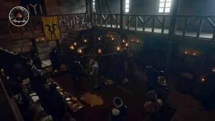 عثمان يقتحم مجلس ياولاك ارسلان ويوبخه وسط السادة في مشهد مثير وفخم (مترجم) جودة رهيبه