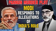 Pannun Murder Plot: PM Modi breaks silence on assassination plot claims by U.S | Oneindia News