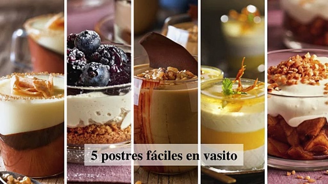 5 postres fáciles en vasito que puedes preparar hoy y servir en Navidad