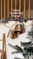 DIY Maxi campanas de Navidad decorativas