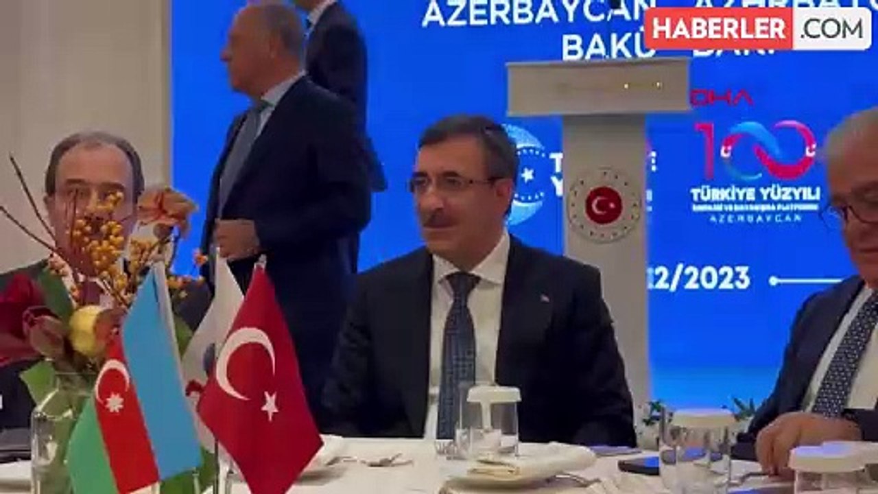 Cumhurbaşkanı Yardımcısı Cevdet Yılmaz Azerbaycan'da İş Dünyası Buluşması'na Katıldı