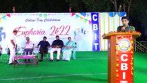 CBIT - PRODDATUR, EUPHORIA 2K22, SRI E.S. CHAKRAVATHI GARU SPEECH