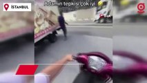 İstanbul’da ölümden kıl payı kurtuluş kamerada