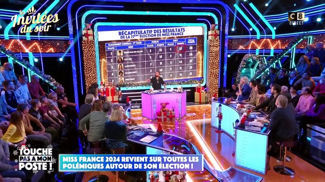 Eve Gilles (Miss France) était l'invitée de Touche pas à mon poste sur C8